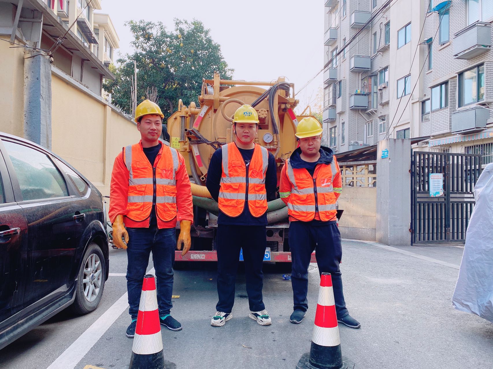 下关南京某小区管道清淤检测施工